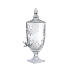 Dispenser Suqueira De Cristal Palm Tree  Com Pé  4 Litros -wo