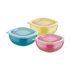 Display 12 Peças Pote 600ml Mixcolor Misto Pote E Tampa De Po