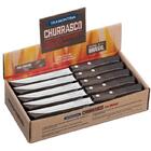 Display 60 Peças Faca Para Churrasco 5 Polywood Castanho Lami