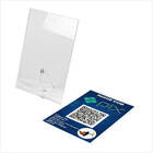 Display L Expositor Acrílico 10x15cm Cardápio Pix Qrcode.