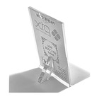 Display L Expositor Acrílico 10x15cm Cardápio Pix Qrcode.