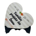 Display Totem De Mesa Coração Dizeres Mdf