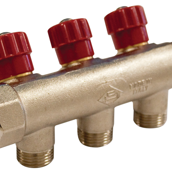 Distrib registro VM 3/4" 4 conex 1/2"