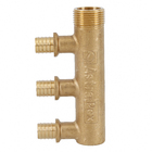 Distribuidor Fechado PEX Água Quente e Fria 3/4" com 3 saídas 16mm Astra