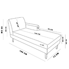 Divã Chaise Chloe 160 Cm Veludo Pés Chanfrado Castanho M11 -