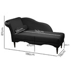 Divã Chaise Copenhagen Veludo 1,60cm Speciale Home