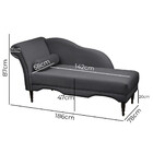 Divã Chaise Copenhagen Veludo 1,60cm Speciale Home