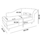 Divã Chesterfield 165 Cm Capitonado Com Strass Suede M11 - D'