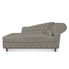 Divã Chesterfield 165 Cm Capitonado Com Strass Suede M11 - D'