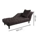 Divã Chesterfield Anna Recamier 160cm Via Encanto Veludo Cobr