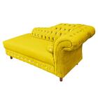Divã Chesterfield Juliette 160 Cm Pés Chanfrado Amarelo