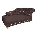 Divã Chesterfield Juliette 160cm Pés Chanfrado Marrom