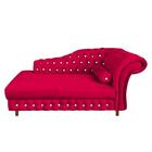 Divã Chesterfield Juliette 160cm Pés Chanfrado Vermelho