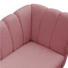 Divã Isis Linho A106 Whisky Rose Pés Retrô Castanho D'rossi