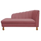 Divã Isis Linho A106 Whisky Rose Pés Retrô Castanho D'rossi