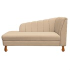 Divã Isis Linho Pés Retrô Castanho D'rossi - A103 Nude