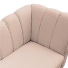 Divã Isis Linho Pés Retrô Castanho D'rossi - A104 Grosso Offw