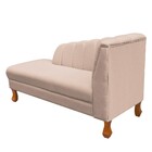 Divã Isis Linho Pés Retrô Castanho D'rossi - A104 Grosso Offw