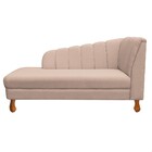 Divã Isis Linho Pés Retrô Castanho D'rossi - A104 Grosso Offw