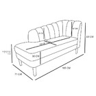 Divã Isis Linho Pés Retrô Castanho D'rossi - A106 Whiski Rose