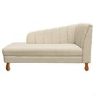 Divã Isis Linho Pés Retrô Castanho D'rossi - A27 Areia