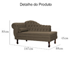 Divã Namoradeira Larissa Lado Direito Linho Cores - Ds Estofa