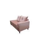 Divã Recamier Berlim 1,60 Cm Lado Direito Suede Rose