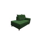 Divã Recamier Berlim 1,60 Cm Lado Direito Suede Verde