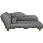 Divã Recamier Caminha Pet Luxo Pequeno Porte Cinza