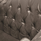 Divã Recamier Capitonê Mônaco 165 Cm Acetinado Nude Pés Chanf