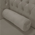 Divã Recamier Capitonê Mônaco 165 Cm Suede Pés Chanfrado - D'