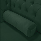 Divã Recamier Capitonê Mônaco 165 Cm Suede Verde Pés Chanfrad