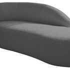 Divã Recamier Curvo Luna 140cm Lado Direito Linho - Amarena M