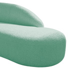 Divã Recamier Curvo Luna 140cm Lado Direito Suede - Amarena M