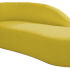 Divã Recamier Curvo Luna 140cm Lado Direito Suede - Amarena M