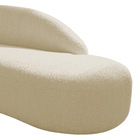 Divã Recamier Curvo Luna 140cm Lado Direito Suede - Doce Sonh