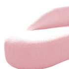 Divã Recamier Curvo Luna 140cm Lado Esquerdo Suede - Doce Son