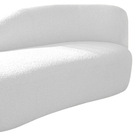 Divã Recamier Curvo Luna 140cm Lado Esquerdo Suede - Doce Son