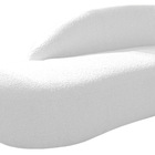 Divã Recamier Curvo Luna 140cm Lado Esquerdo Suede - Doce Son