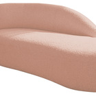 Divã Recamier Curvo Luna 160cm Lado Direito Suede - Amarena M