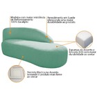 Divã Recamier Curvo Luna 160cm Lado Direito Suede - Amarena M