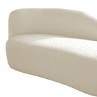 Divã Recamier Curvo Luna 185cm Lado Direito Linho - Doce Sonh