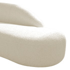 Divã Recamier Curvo Luna 185cm Lado Direito Linho - Doce Sonh