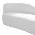 Divã Recamier Curvo Luna 185cm Lado Direito Suede - Amarena M