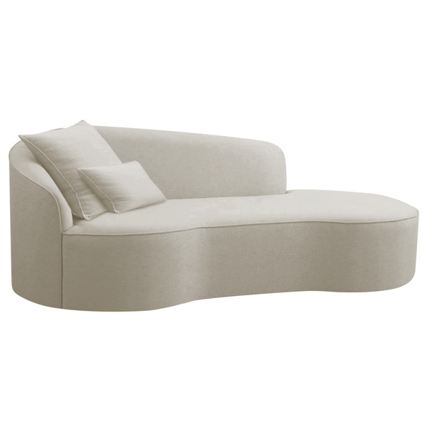 Divã Recamier Curvo Sala De Estar Recepção Inglaterra 150cm L