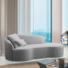 Divã Recamier Curvo Sala De Estar Recepção Inglaterra 150cm L