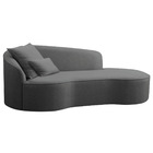 Divã Recamier Curvo Sala De Estar Recepção Inglaterra 150cm L