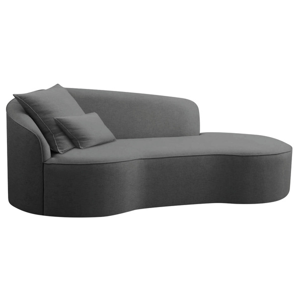 Divã Recamier Curvo Sala De Estar Recepção Inglaterra 150cm L