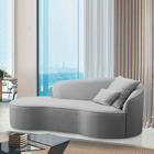 Divã Recamier Curvo Sala De Estar Recepção Inglaterra 150cm L