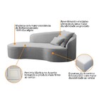 Divã Recamier Curvo Sala De Estar Recepção Inglaterra 150cm L